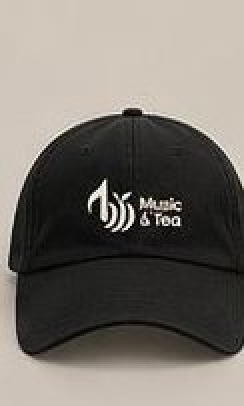 Logo Cap cap in black, Music & Tea UK merchandise